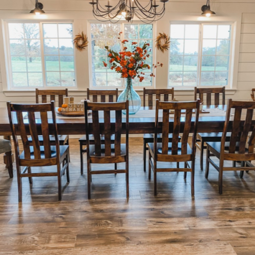 farmhouse dining table chairs