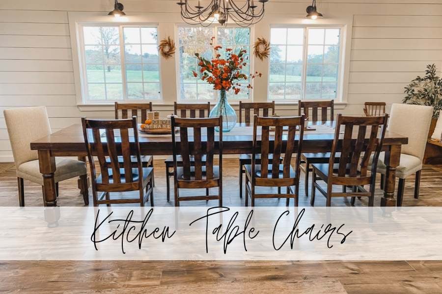 farmhouse kitchen table chairs