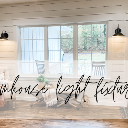 Farmhouse Light Fixtures from Home Depot for Every Room in Your Home