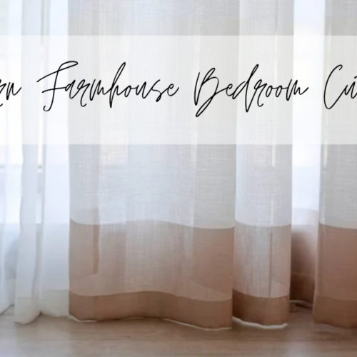 modern farmhouse bedroom curtains