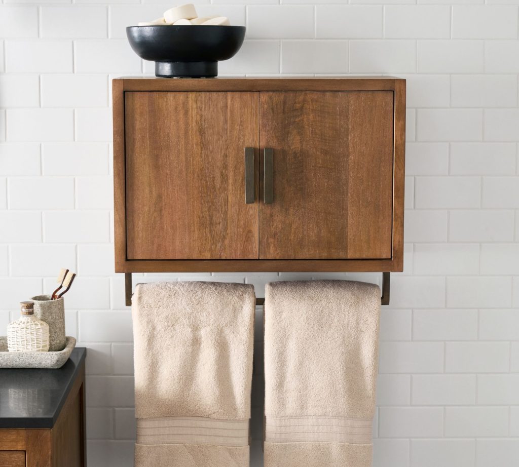 country bathroom wall cabinet