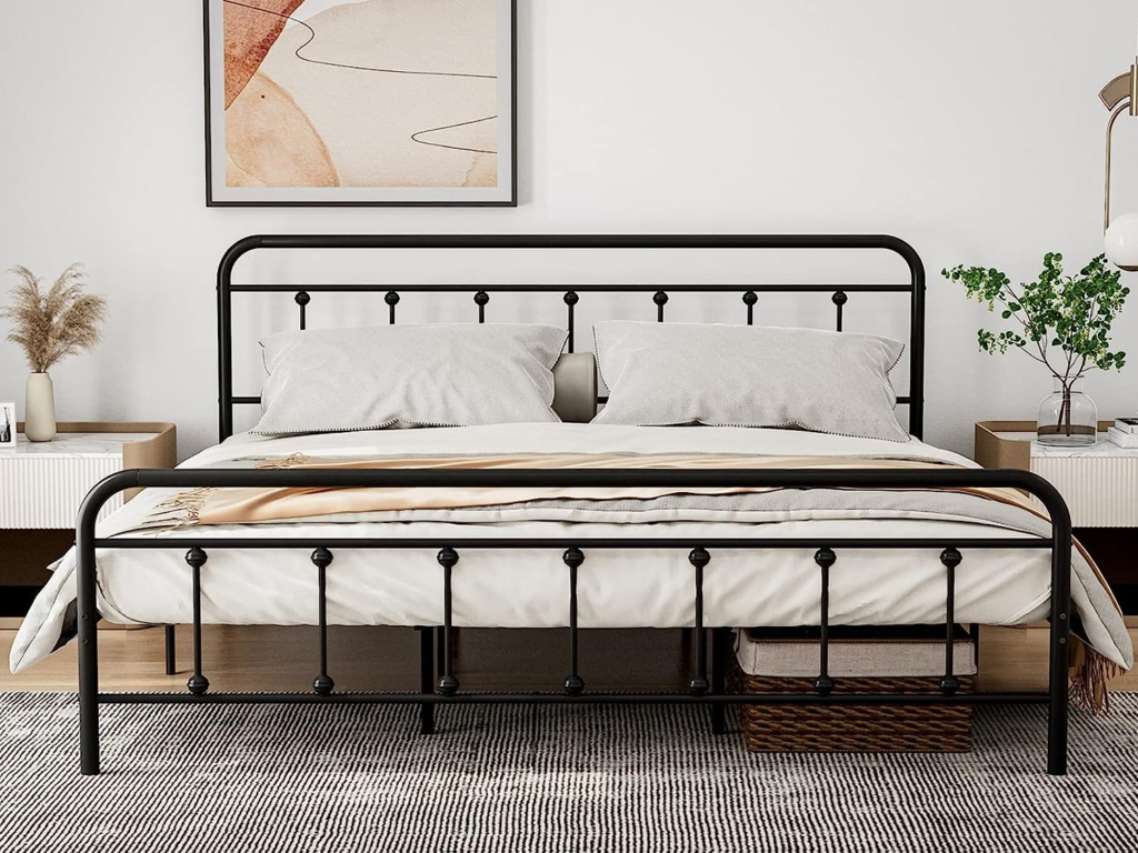 bed frame with headboard
