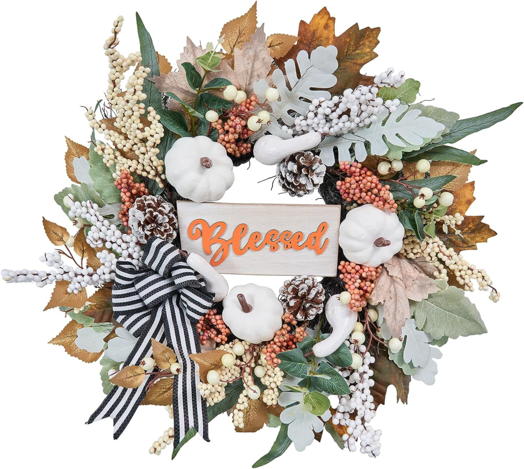 fall wreath for front door diy
