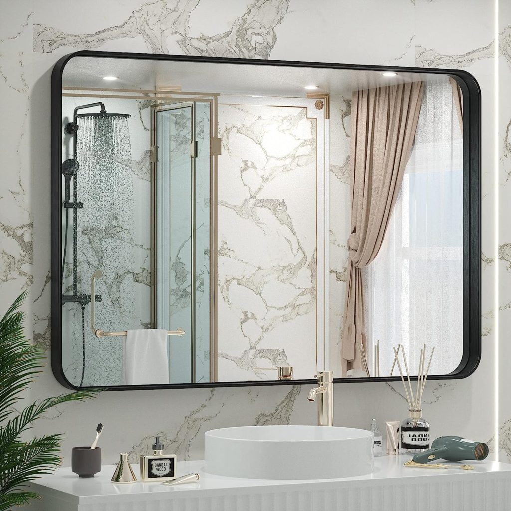 modern farmhouse bathroom vanity mirrors