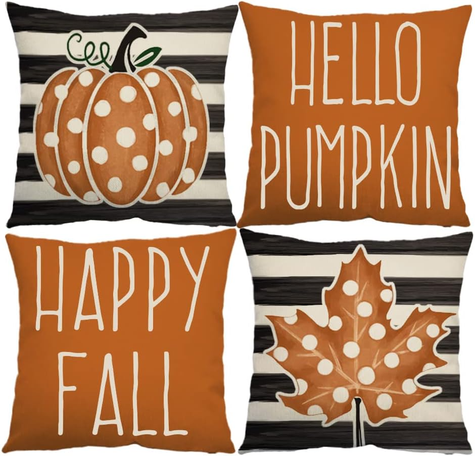 outdoor fall pillow covers 12x20