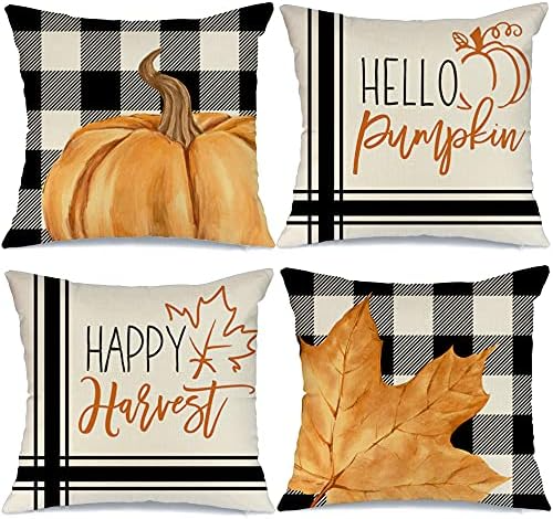 outdoor fall pillow covers 16x16