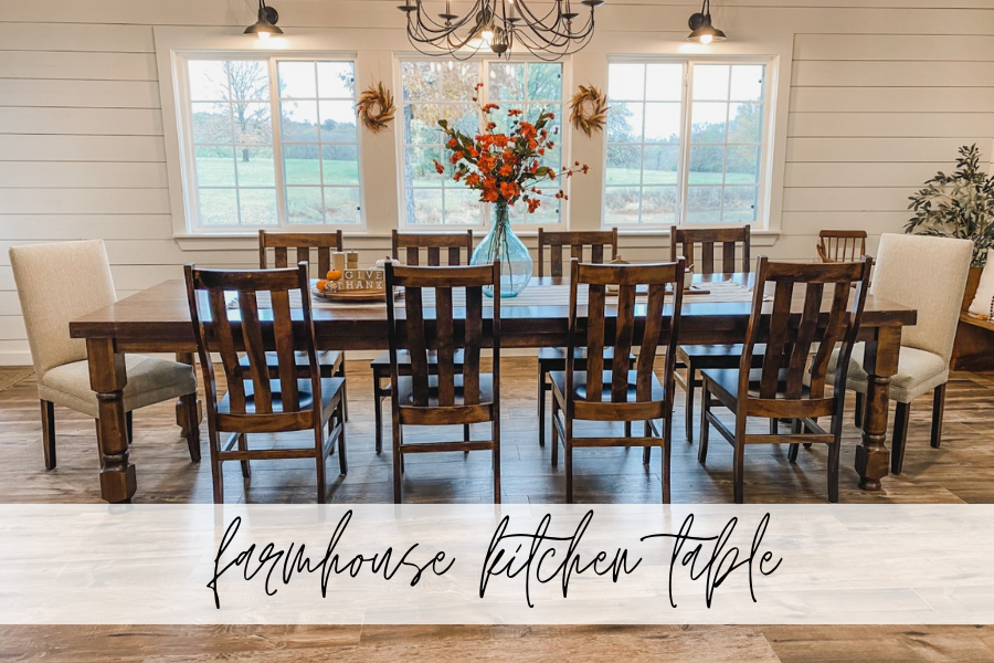 farmhouse kitchen table