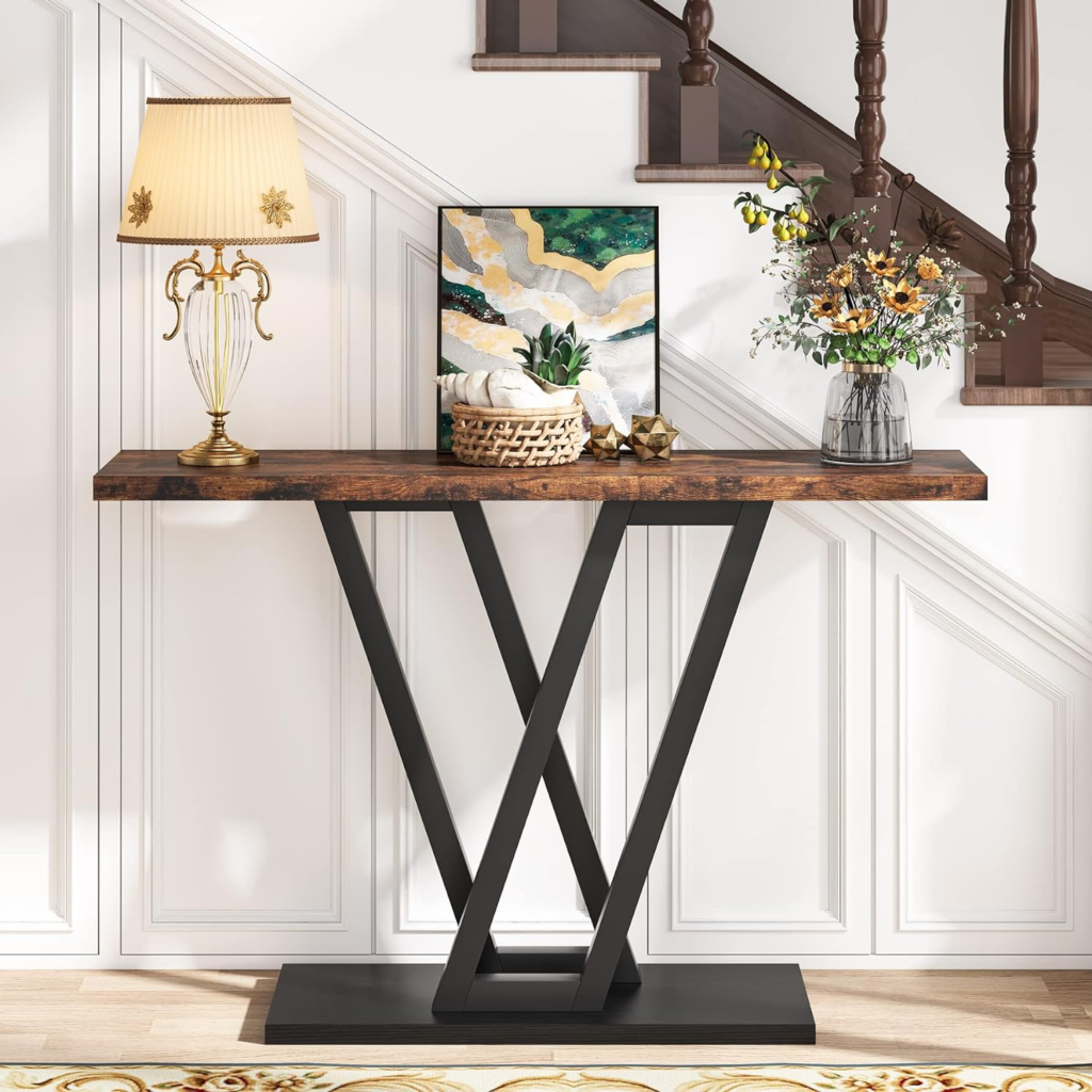 entry way table with storage