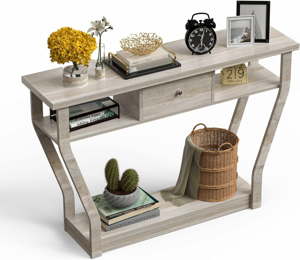entryway table with storage