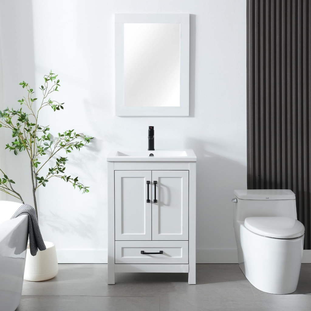 modern bathroom vanity with sink
