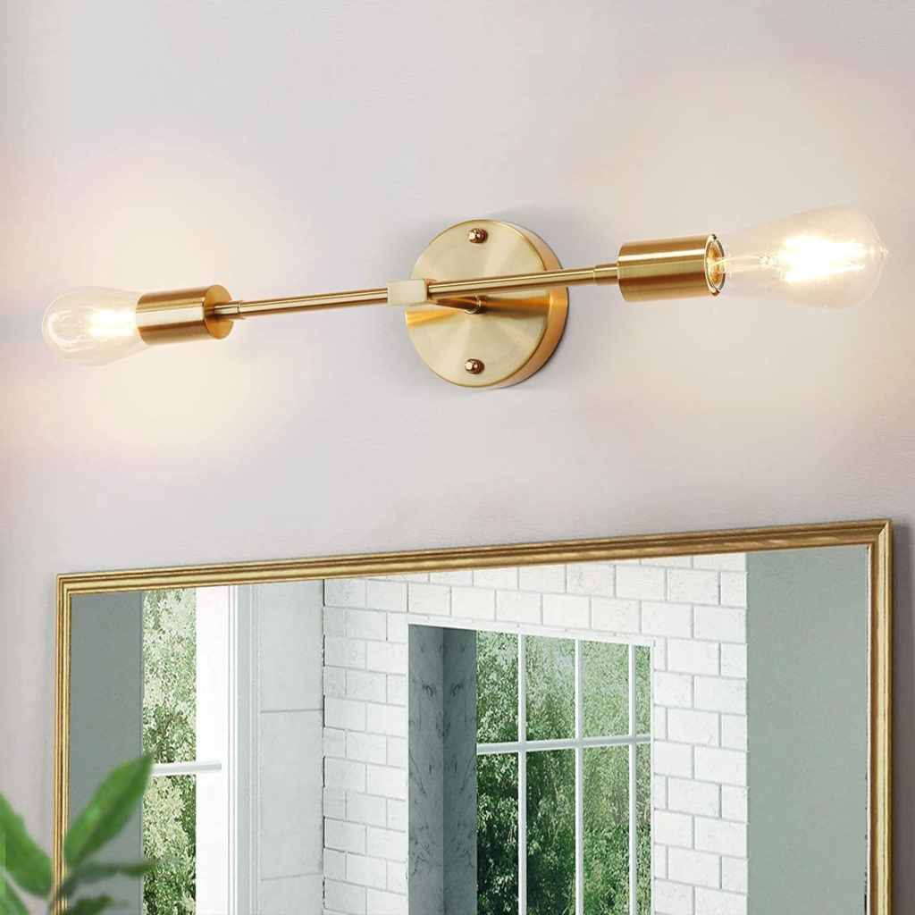 bathroom vanity light height