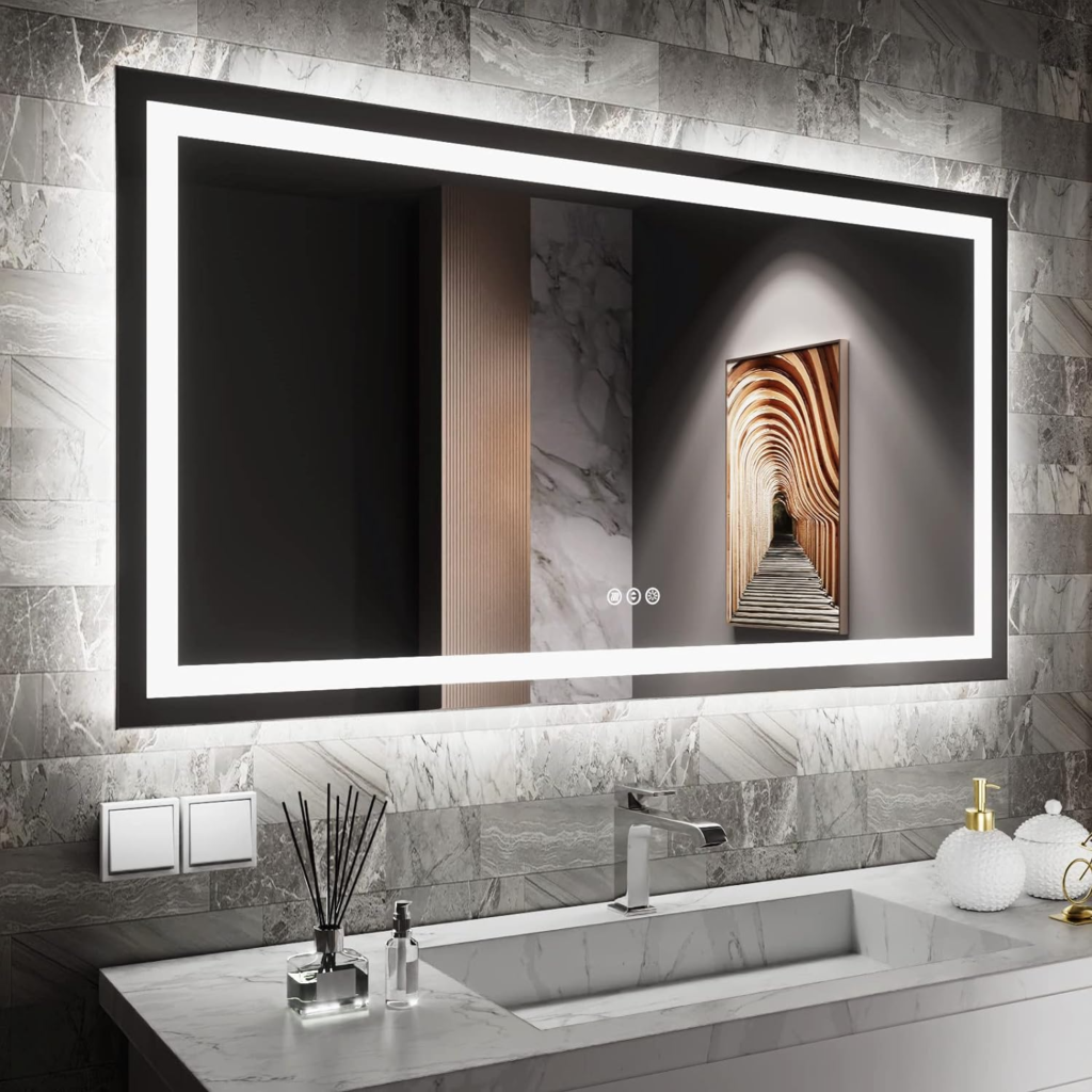 bathroom vanity mirror black