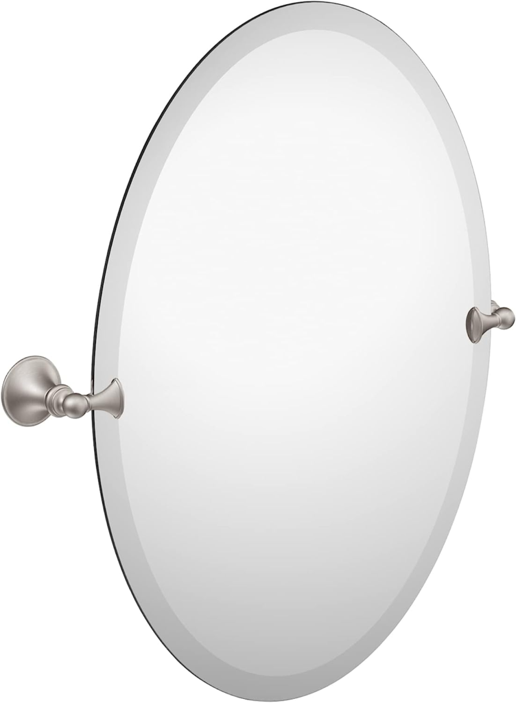 bathroom vanity mirrors brushed nickel