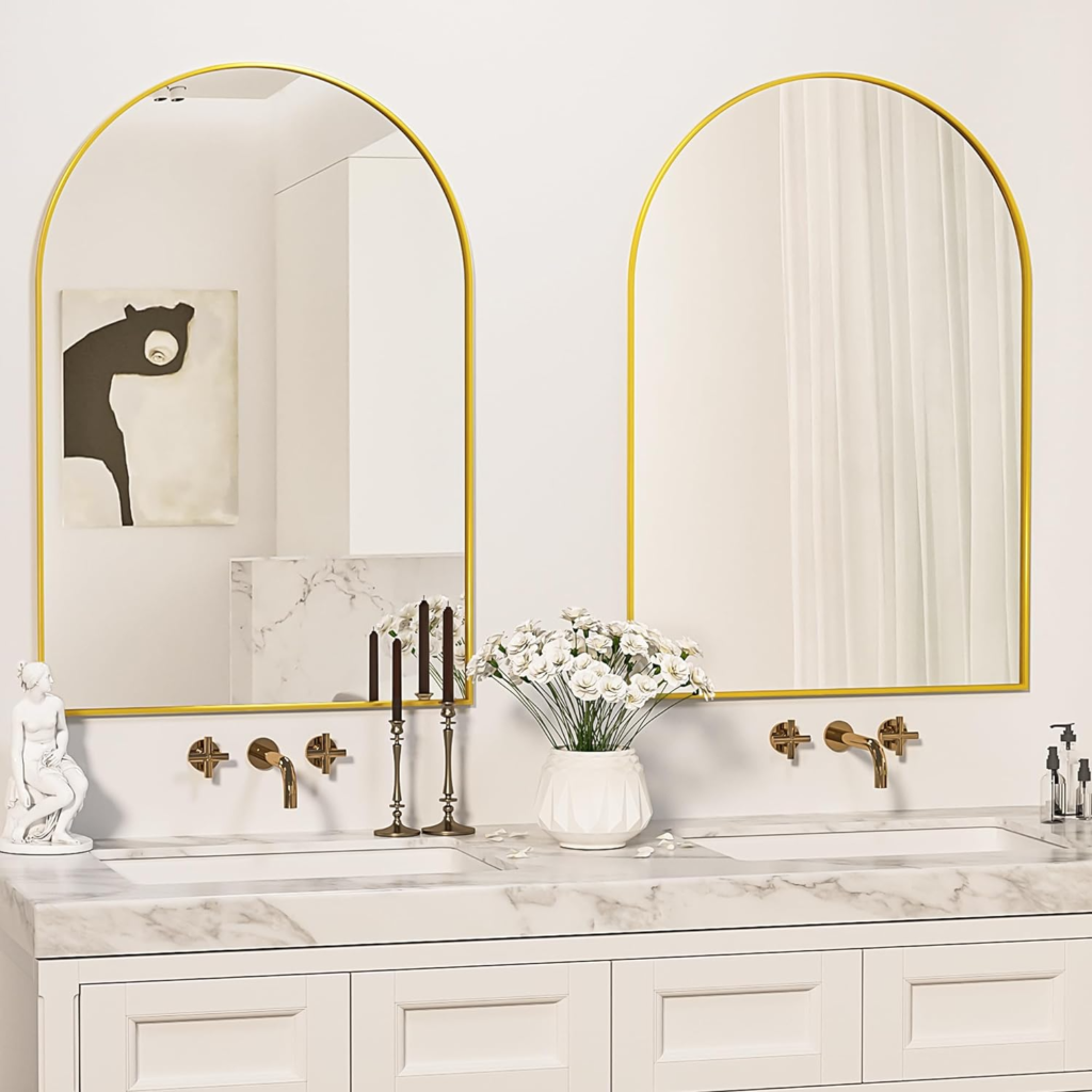bathroom vanity mirrors chrome