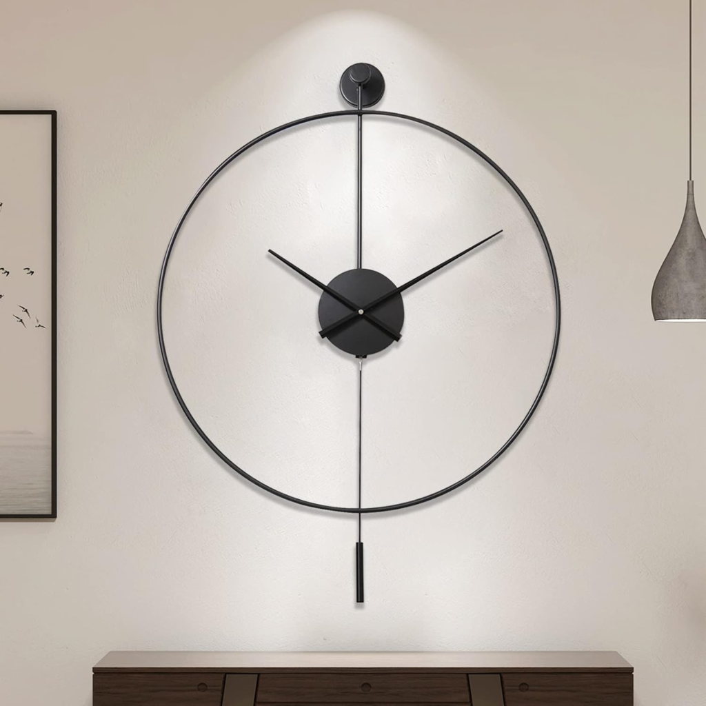 wall clock with pendulum